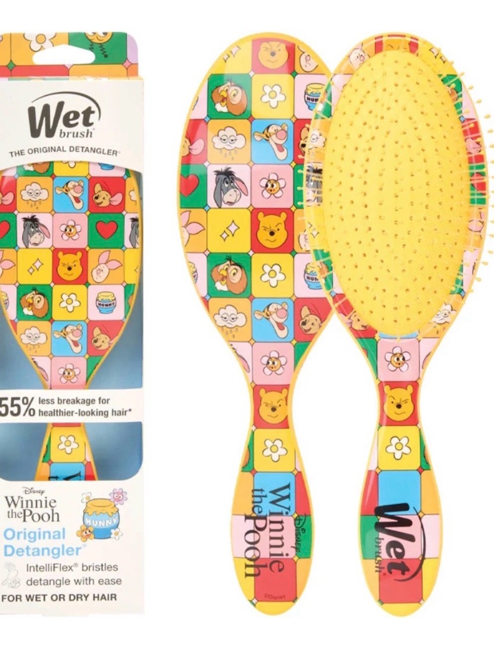 Wet Brush Winnie the Pooh Original Detangler Hair Brush - Yellow Multi